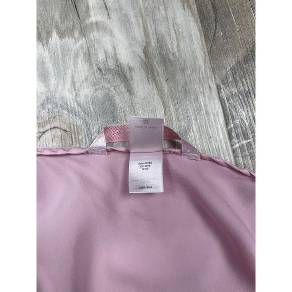 Vintage Victoria's Secret Y2K 100% Silk Slip Nightgown Medium Lace Trim Lingerie - Picture 5 of 5